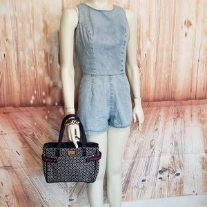 MEBON SELF JEAN SUMMER SHORTS ROMPER SM